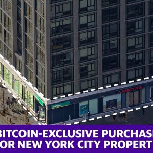 Bitcoin-exclusive purchase for New York City real estate property