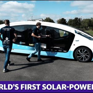 Dutch university students have built a van that runs on solar power