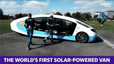 Dutch university students have built a van that runs on solar power