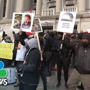 Protesters Gather Outside Courthouse Awaiting Verdict In Rittenhouse Trial