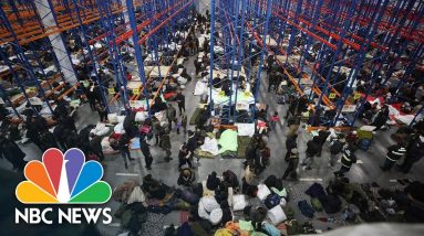 Migrants Swap Makeshift Forest Camp For Warehouse