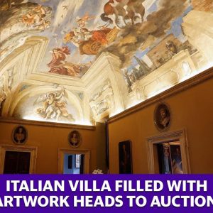 Italian villa with works from Caravaggiol and Michelangelo goes to  auction starting at about $561M