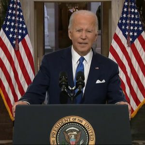 President Biden and Vice President Harris deliver remarks from National Statuary Hall