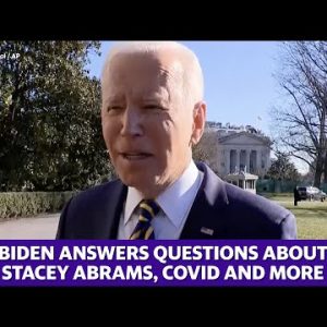 President Biden takes questions before speaking in Georgia to push voting rights bill