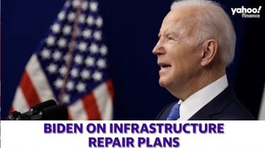 Biden discusses infrastructure plans