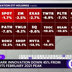 Cathie Wood’s flagship Ark ETF is off to a rough start in 2022