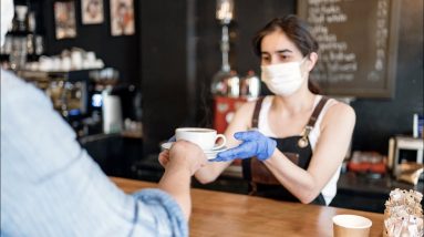 Coffee shop foot traffic rebounding faster than restaurant visits