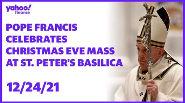 Pope Francis celebrates Christmas Eve mass at St. Peter's Basilica