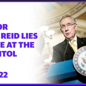 Senator Harry Reid lies in state at the US Capitol