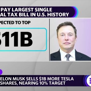 Tesla CEO Elon Musk sells $1billion more in company stock