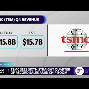 TSMC quarterly revenue soars 21% amid chip boom